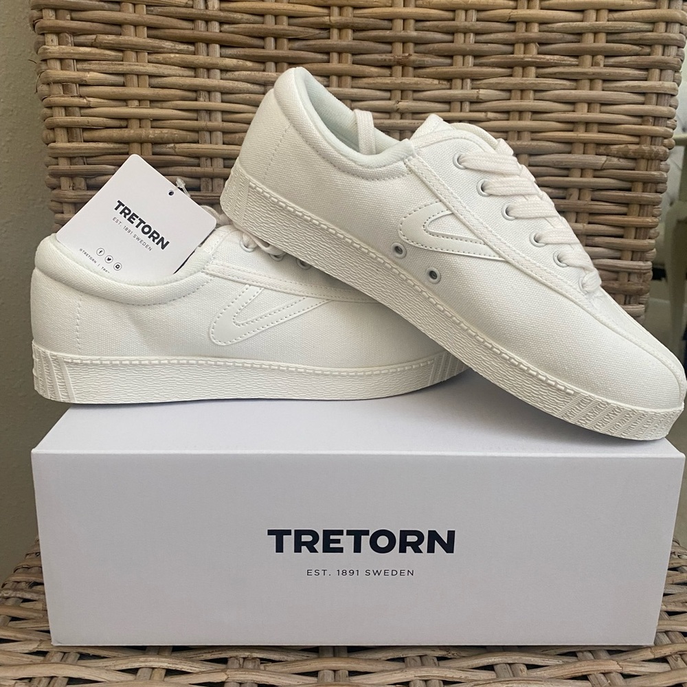 Tretorn NYLite Plus Canvas/White - NWT